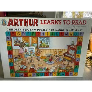 Arthur Goes To Lunch Jigsaw Puzzle Vintage - PBS Great Condition!